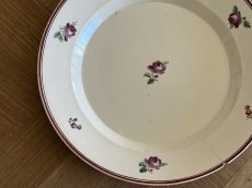 画像3: イタリアアンティーク ナポリ窯 薔薇の絵付けプレート [202506−16] (3)