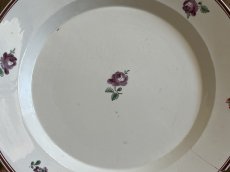 画像4: イタリアアンティーク ナポリ窯 薔薇の絵付けプレート [202506−16] (4)
