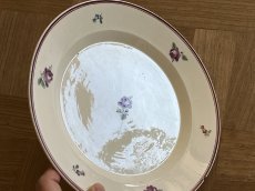 画像5: イタリアアンティーク ナポリ窯 薔薇の絵付けプレート [202506−16] (5)