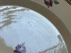 画像8: イタリアアンティーク ナポリ窯 薔薇の絵付けプレート [202506−16] (8)