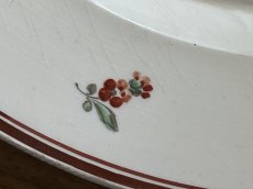 画像14: イタリアアンティーク ナポリ窯 薔薇の絵付けプレート [202506−16] (14)