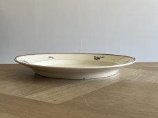 画像16: イタリアアンティーク ナポリ窯 薔薇の絵付けプレート [202506−16] (16)
