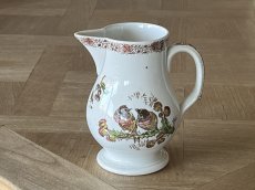 画像1: フランスアンティーク ペクソンヌ 2羽の小鳥 小さめのピシェ 高さ16cm [202506−72] (1)