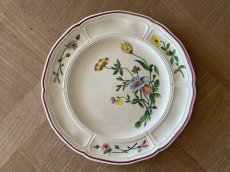 画像2: HBCM VP ヴーヴペランシリーズ 花リム 花柄 メインプレート 26cm ＃2 [202506−80] (2)