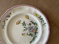 画像3: HBCM VP ヴーヴペランシリーズ 花リム 花柄 メインプレート 26cm ＃2 [202506−80] (3)