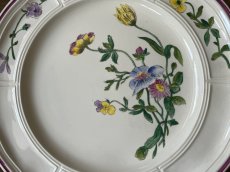 画像5: HBCM VP ヴーヴペランシリーズ 花リム 花柄 メインプレート 26cm ＃2 [202506−80] (5)