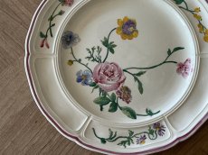 画像3: HBCM VP ヴーヴペランシリーズ 花リム 花柄 メインプレート 25.5cm ＃3 [202506−81] (3)