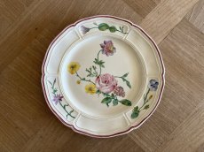 画像1: HBCM VP ヴーヴペランシリーズ 花リム 花柄 デザートプレート 22.7cm ＃1 [202506−82] (1)