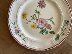 画像3: HBCM VP ヴーヴペランシリーズ 花リム 花柄 デザートプレート 22.7cm ＃1 [202506−82] (3)