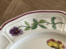 画像9: HBCM VP ヴーヴペランシリーズ 花リム 花柄 低いコンポティエ 22.5cm ＃1 [202506−84] (9)