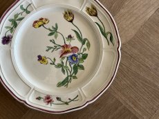 画像20: HBCM VP ヴーヴペランシリーズ 花リム 花柄 低いコンポティエ 22.5cm ＃1 [202506−84] (20)