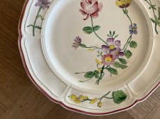 画像4: HBCM VP ヴーヴペランシリーズ 花リム 花柄 低いコンポティエ 22.3cm ＃2 [202506−85] (4)