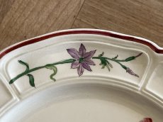 画像9: HBCM VP ヴーヴペランシリーズ 花リム 花柄 低いコンポティエ 22.3cm ＃2 [202506−85] (9)