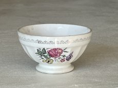 画像1: カフェオレボウル ディゴワン＆サルグミンヌ プチボル お花のブーケプリント 口径10.6cm〖202503-01〗 (1)