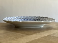 画像9: ボルドー窯  タピスリー柄 大型プレート 46x36cm [202506−53] (9)