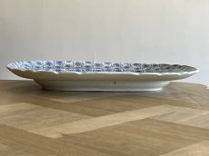 画像10: ボルドー窯  タピスリー柄 大型プレート 46x36cm [202506−53] (10)
