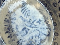 画像5: ボルドー窯  孔雀 鳥 ブルー柄のソーサー 小皿 #1 [202506−54] (5)