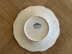 画像11: ボルドー窯  孔雀 鳥 ブルー柄のソーサー 小皿 #1 [202506−54] (11)