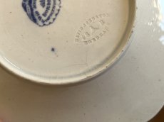 画像13: ボルドー窯  孔雀 鳥 ブルー柄のソーサー 小皿 #1 [202506−54] (13)