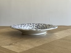 画像9: ボルドー窯  孔雀 鳥 ブルー柄のソーサー 小皿 #1 [202506−54] (9)