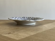 画像10: ボルドー窯  孔雀 鳥 ブルー柄のソーサー 小皿 #1 [202506−54] (10)