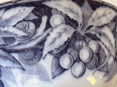 画像23: カフェオレボウル ボルドー窯 さくらんぼとかたつむり柄 口径12.8cm〖202503-08〗 (23)