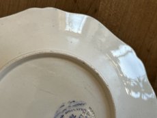 画像13: ボルドー窯  孔雀 鳥 ブルー柄のソーサー 小皿 #2 [202506−55] (13)