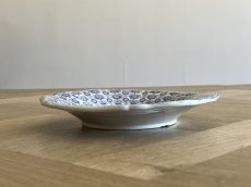 画像9: ボルドー窯  孔雀 鳥 ブルー柄のソーサー 小皿 #2 [202506−55] (9)