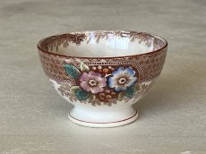 画像2: カフェオレボウル ボッホフレール お花柄 茶系 口径8.9cm〖202503-10〗 (2)