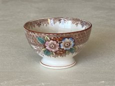 画像3: カフェオレボウル ボッホフレール お花柄 茶系 口径8.9cm〖202503-10〗 (3)