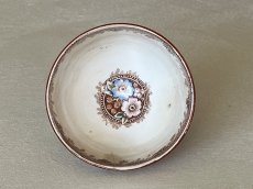 画像4: カフェオレボウル ボッホフレール お花柄 茶系 口径8.9cm〖202503-10〗 (4)