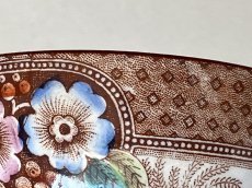 画像9: カフェオレボウル ボッホフレール お花柄 茶系 口径8.9cm〖202503-10〗 (9)