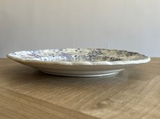 画像13: ボルドー窯  珍しいタピスリー柄 デザートプレート #1 [202506−56] (13)