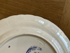 画像15: ボルドー窯  珍しいタピスリー柄 デザートプレート #2 [202506−57] (15)