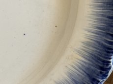 画像10:  クリームウェア ブルー フェザリム プレート[202506−58] (10)