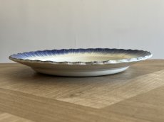 画像12:  クリームウェア ブルー フェザリム プレート[202506−58] (12)