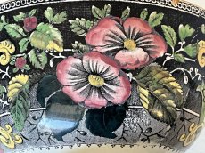 画像16: カフェオレボウル クレイユエモントロー 大きめのボウル お花、狩人と犬 口径16cm〖202503-13〗 (16)