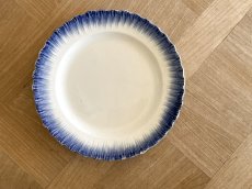 画像25:  クリームウェア ブルー フェザリム プレート[202506−58] (25)
