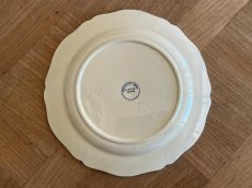 画像18: HBCM モントロー ブルーローズのブーケ 花リム メインプレート 24cm #1 [202506−61] (18)
