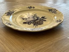 画像19: HBCM モントロー ブルーローズのブーケ 花リム メインプレート 24cm #1 [202506−61] (19)