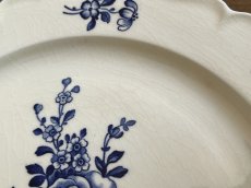 画像7: HBCM モントロー ブルーローズのブーケ 花リム メインプレート 24cm #1 [202506−61] (7)