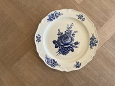 画像22: HBCM モントロー ブルーローズのブーケ 花リム メインプレート 24cm #1 [202506−61] (22)