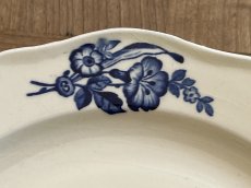 画像8: HBCM モントロー ブルーローズのブーケ 花リム メインプレート 24cm #2  [202506−62] (8)