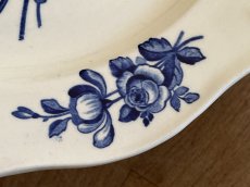 画像9: HBCM モントロー ブルーローズのブーケ 花リム メインプレート 24cm #2  [202506−62] (9)