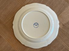 画像15: HBCM モントロー ブルーローズのブーケ 花リム メインプレート 24cm #2  [202506−62] (15)