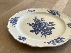 画像20: HBCM モントロー ブルーローズのブーケ 花リム メインプレート 24cm #2  [202506−62] (20)