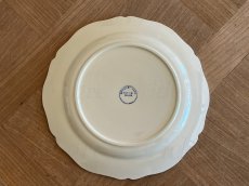 画像15: HBCM モントロー ブルーローズのブーケ 花リム メインプレート 24cm #3  [202506−63] (15)