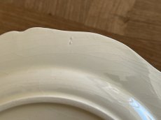 画像16: HBCM モントロー ブルーローズのブーケ 花リム メインプレート 24cm #3  [202506−63] (16)