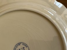 画像17: HBCM モントロー ブルーローズのブーケ 花リム メインプレート 24cm #3  [202506−63] (17)