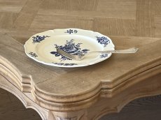画像20: HBCM モントロー ブルーローズのブーケ 花リム メインプレート 24cm #3  [202506−63] (20)